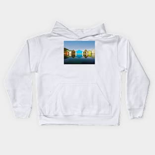 Boathouse on lake Kids Hoodie